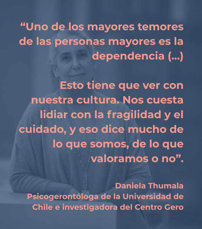 Daniela Thumala Psicogerontóloga de la Universidad de Chile e investigadora del Centro Gero